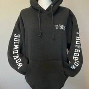 Obey Black Hoodie - Size M